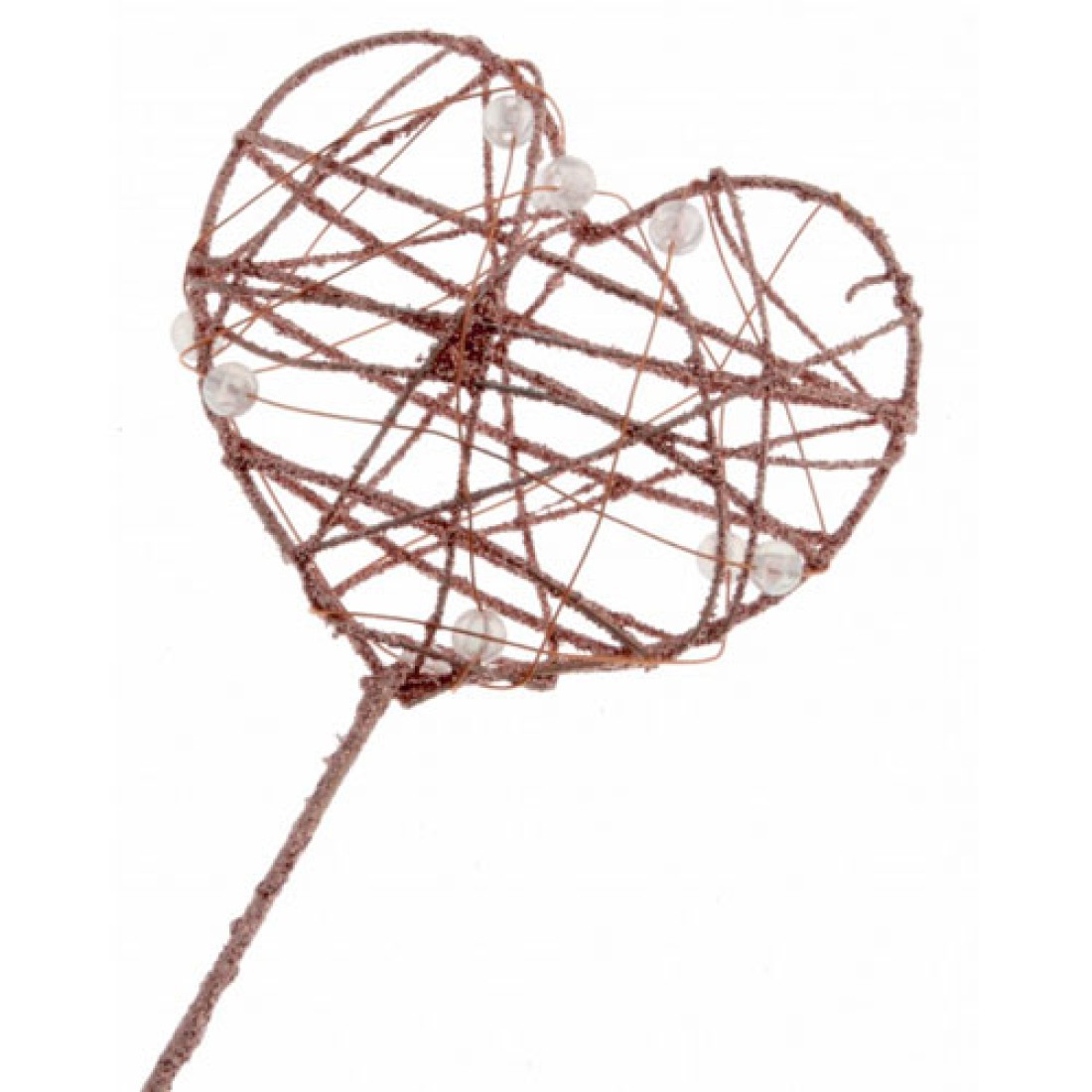 Glitter Heart Fairy Wand Rose Gold Wedding Accessories